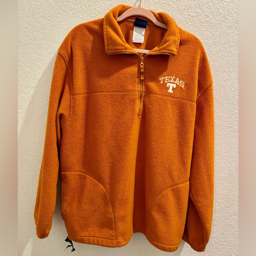 Men’s Texas Longhorns Burnt Orange Fleece Pullover